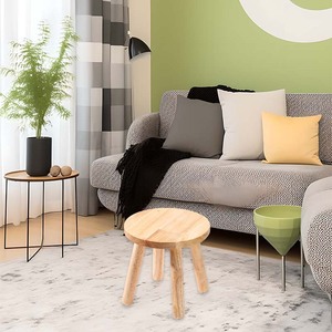 Bằng Gỗ Bước Phân Phù Hợp Với Cảm Giác Bảng Đa Mục Đích Ghế Rắn Vòng Nhỏ Ghế Bốn Chân Ngồi Phân Cho Phòng Ngủ - Product Image 4