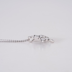 จี้เพชรเลี้ยงในห้องปฏิบัติการสุดหรูหรา พร้อมสร้อยคอทองคำ 14K สำหรับผู้หญิง เครื่องประดับชั้นดี ประดับเพชรระยิบระยับ สวยงามเหนือกาลเวลา - Product Image 6