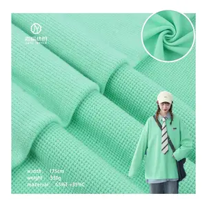 Hot-selling 65% polyester 35% cotton heavy duty thick CVC waffle fabric in the Chinese market