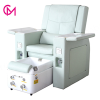 Nouveauté - Équipement de salon de beauté de haute qualité - Chaise de pédicure verte - Massage électrique - Spa pour les pieds - Chaise de manucure pour salon de manucure