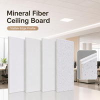 Plafond en fibres minérales, résistant à l'humidité, anti-affaissement, ignifuge, pour bureaux, hôtels, centres commerciaux – Fournisseur direct usine