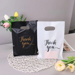 Bolsas de Plástico Personalizadas con Logotipo, Bolsas de Compras de LDPE con Asa Troquelada, Bolsas de Plástico <span class=keywords><strong>para</strong></span> <span class=keywords><strong>Ropa</strong></span>, Bolsas de Compras con Asa y Logotipo Personalizado - Product Image 4