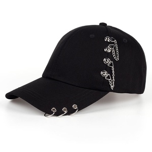 Casquettes de baseball tendance pour l'extérieur avec anneau latéral en fer pour hommes et femmes, protection solaire, réglables, style camionneur avec anneaux - Product Image 3