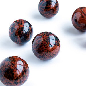 Obsidienne acajou polie en gros, cristaux naturels, pierres de guérison, sphère de taille moyenne, boule pour collection - Product Image 5
