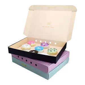 Maßgefertigte 3 6 12 Mochi Donuts Corn Hot Dog Brownie Verpackungsboxen Kuchen Keks Dessert Sushi <span class=keywords><strong>Bento</strong></span> Verpackungsboxen mit Einsätzen - Product Image 1