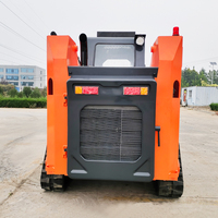 Mini-chargeuse compacte diesel multifonctionnelle chinoise, chargeuse sur chenilles hydraulique compacte