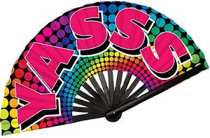 Abanico Plegable de Bambú y Satén de Poliéster de 33 cm con Impresión de Logotipo Personalizado, Abanico Plegable con Decoración Pintada para el Orgullo Gay - Product Image 6