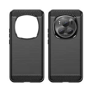 for Honor Magic 6 Pro Case, Carbon Fiber Texture Design Anti-Scratch Soft TPU Mobile Phone Cover for Honor Magic 5 Lite 6 Pro