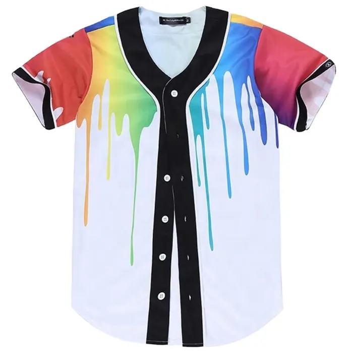 2021 benutzer definierte bunte Hemden Stil Trikot Baseball mit Sublimation Baseball Jersey
