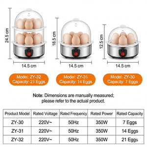 Modernos Mini-Hornos Eléctricos de Acero para <span class=keywords><strong>Huevos</strong></span>, Calentamiento Rápido, Máquinas de Cocina Eficientes para Desayunos Nutritivos Diarios en Hogares Concurridos - Product Image 6