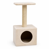 Arbre à chat douillet en peluche avec abri couvert, perchoir souple, griffoir enveloppé, espace d'escalade et de repos, mobilier pour chat, arbre à chat pour la maison