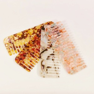 Peignes à cheveux carrés SINAYA <span class=keywords><strong>de</strong></span> 16,5 <span class=keywords><strong>cm</strong></span> <span class=keywords><strong>de</strong></span> haute qualité, personnalisables en couleur et en forme, peignes larges en acrylique pour femmes - Product Image 3