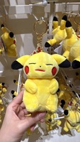 Vente en gros de porte-clés en peluche PIIKACHU de la série du 30e anniversaire de PTCG, 25 pièces différentes, poupée en peluche, carte de collection PTCG