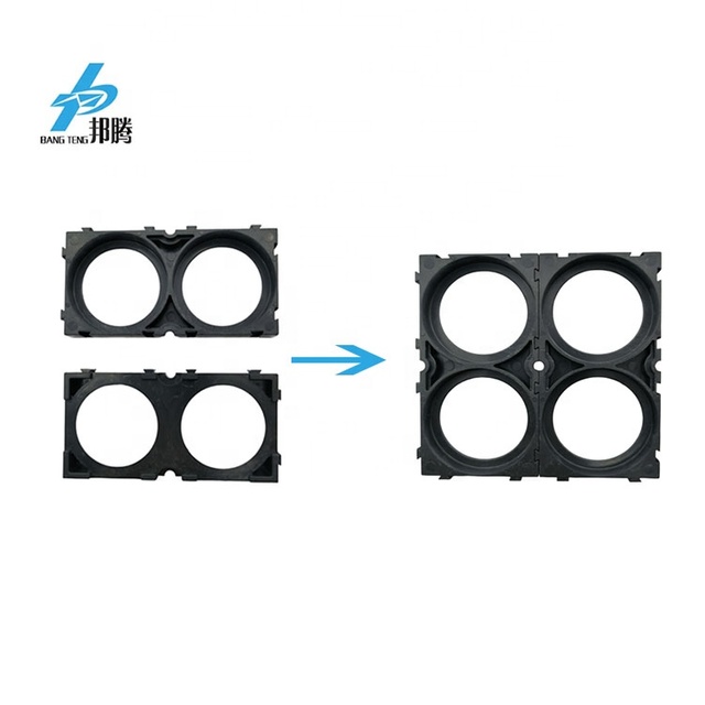 Bangteng Custom Battery Box ABS+PC/ABS Lithium Battery Holder 40130/40135 2P Cell Holders CE/ISO Certified BMS Included Black