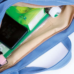 Bolsa de lona de algodón y poliéster reciclado ecológica personalizada de la fábrica Gahumi, bolsa de compras reutilizable de dibujos animados plegable OEM ODM - Product Image 4