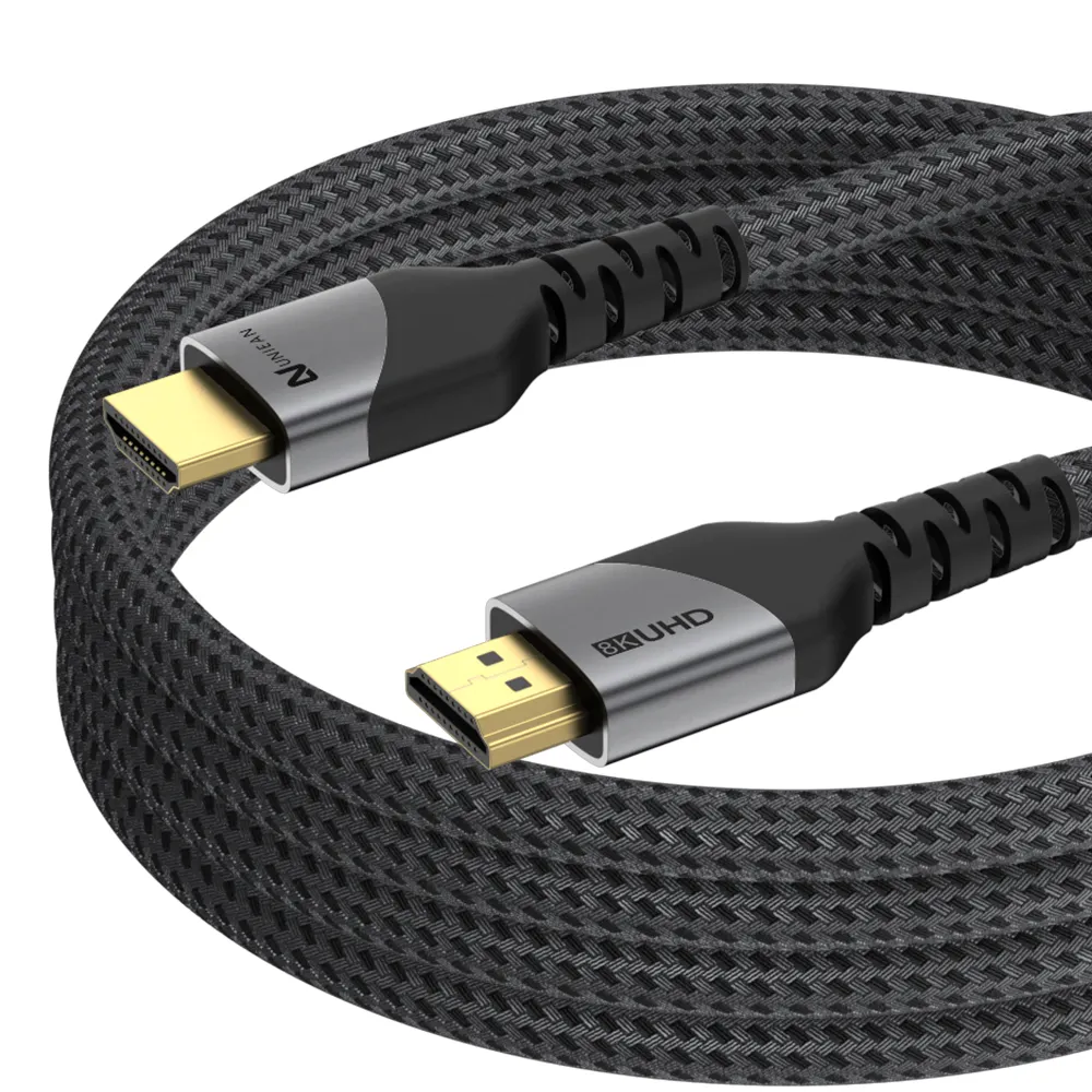 Premium 8K 60hz HDMI Cable 4K 120Hz UHD Braided HDMI 2.1 Cable Cord Male to Male for Laptop Monitor Fire TV