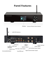 Amplificateur Audio WiFi Bluetooth et Récepteur de Flux Audio Optique pour Système Hi-Fi et Home Cinéma