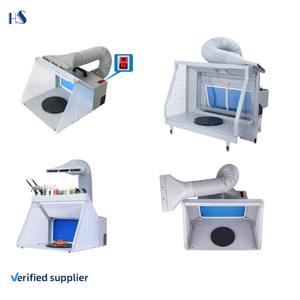 Cabine de peinture aérographe à rideau d'eau HS-E600 améliorée avec 3 lumières LED pour filtre 3 modèles artisanat loisirs - Product Image 1