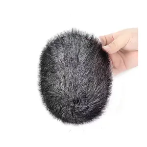 Modestil hochwertiges Echthaar Toupee für Männer 13*18CM Größe Maschine mit voller PU-Haut basis