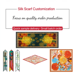 Tùy chỉnh in kỹ thuật số 100% chiếc khăn lụa khăn choàng in logo Khăn lụa cho phụ nữ phong cách - Product Image 2