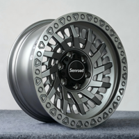 SRD Maßgefertigte 17/18/20 Zoll Felgen Geschmiedete Offroad-Leichtmetallräder 6061-T6 Aluminium 6x139,7 Beadlock-Ring-Rad für Hilux Tacoma Range