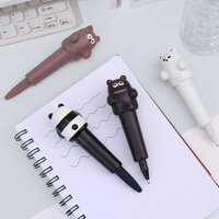 Nouveau design – Stylo bille créatif en plastique promotionnel pour étudiants, pointe balle 0,7 mm, motif ours panda mignon, anti-stress en mousse à presser