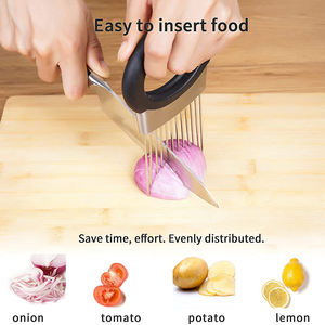 Kingwise Nouvel Outil en Acier Inoxydable pour Cuisine, Accessoires pour Couper le Savon, l'Oignon, Outil Polyvalent pour Légumes - Product Image 3