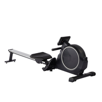 Máquina de remo magnética para el hogar, remos de acero para ejercicio en casa, pantalla LED con contador de remos