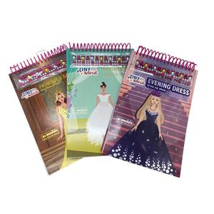 Nouveau carnet de notes miniature en spirale personnalisé 2026, <span class=keywords><strong>livre</strong></span> de <span class=keywords><strong>dessin</strong></span> avec autocollants à habiller pour filles et enfants - Product Image 1