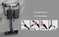 Chaise romaine pliable multifonctionnelle, banc d'extension dorsale, appareil d'hyperextension, équipement de fitness à domicile pour hommes et femmes