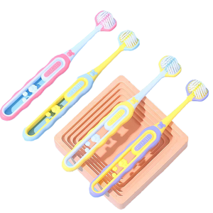 Brosse à dents SB TECH à poils doux en PBT pour enfants de 6 à 12 ans, design à trois faces, taille standard, manche en PP+TRR, usage domestique YW-647 - Product Image 2
