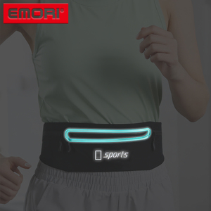 Riñonera Deportiva Impermeable de Gran Capacidad con Logotipo Personalizado, Cinturón de Fitness Ultrafino con Banda Reflectante - Product Image 3