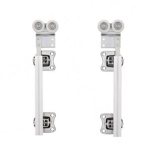 WEKIS Kits de quincaillerie de porte coulissante insonorisée en alliage de zinc durable avec mécanisme de fermeture douce et vis pour chambre, extérieur, cuisine - Product Image 6