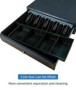 Cajón de efectivo con bandeja de metal Cajón de dinero Caja de efectivo para sistema Pos - Product Image 2