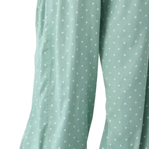 Pantalones Anchos de Mujer con Estampado de Lunares Verde Claro, Cómodos y Elegantes, para Descansar, Hacer Deporte o para el Tiempo Libre - Product Image 6