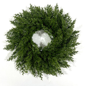Guirnalda artificial de pino y ciprés, planta verde artificial para colgar en la pared, decoración navideña para la puerta del hogar. - Product Image 1