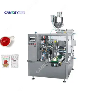 Fully Automatic Pre Made Pouch Tomato Paste Filling Sealing Machine