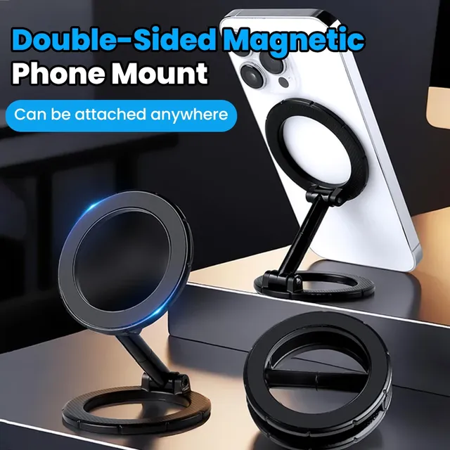 MagSafe Double-sided Strong Magnetic Holder for Photography Equipment Mobile Phone Accessories Portable Folding Magnet Stand