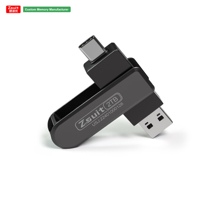2in1 U Disk 128GB Type-C Smartphone Computer Otg USB Key Thumb Flash Memory Pen Drive Free Laser Logo USB C Flash Drive