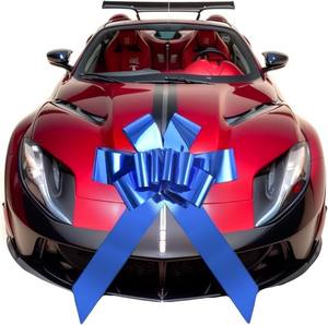 Accessoires de voiture de 23 pouces, nœuds papillon géants en plastique, logo de marque personnalisé, grands nœuds en poly pour les voitures neuves 4S - Product Image 4