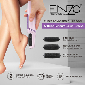 ENZO Beauty Salon Outils de pédicure Éliminateur de callosités électrique sans fil, le <span class=keywords><strong>meilleur</strong></span> appareil rechargeable pour les callosités sèches et rugueuses des talons - Product Image 2