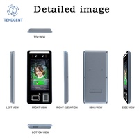 Dispositif de contrôle d'accès par reconnaissance faciale Tendcent avec identification par carte et identification par empreinte digitale Wifi