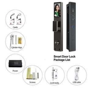 กลอนประตูอัจฉริยะ Glomarket ระบบจดจำใบหน้า ไบโอเมตริกซ์ วิดีโออินเตอร์คอม Tuya รองรับ Wifi สแกนลายนิ้วมือ ระบบล็อคดิจิตอลอัตโนมัติเต็มรูปแบบ - Product Image 6