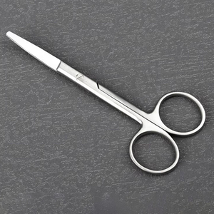 Forbici per Rimozione <span class=keywords><strong>Oculare</strong></span>, Strumenti Chirurgici Manuali, Oftalmologia, Acciaio Inossidabile Certificato ISO, Forbici a Punta Smussa per Nervo Ottico - Product Image 3