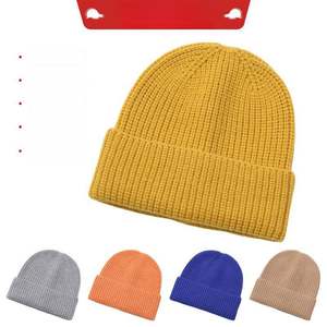 Berretto in maglia <span class=keywords><strong>a</strong></span> coste caldo e morbido, 100% cotone, per tutti - Product Image 1