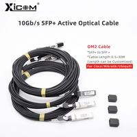 Câble AOC Xicom 10G OM2 SR SFP+ vers SFP+ 7M/10M/20M Fibre Optique pour Switches MikroTik/Ubiquiti X520-DA1/DA2