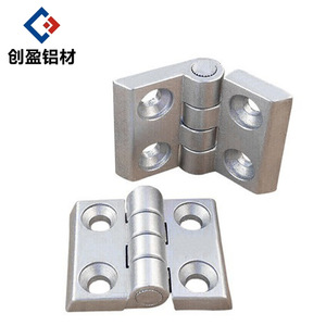 Zinc Alloy Hinges 4 Hole 180 Degree Industrial Heavy Duty Connectors For Aluminum Profile Accessories - Product Image 1