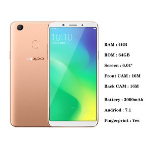 โทรศัพท์มือถือแอนดรอยด์อัจฉริยะ4 + 64GB F5 <span class=keywords><strong>OPPO</strong></span> มือถือมือสองใช้โทรศัพท์4G LTE ทั่วโลก - Product Image 2