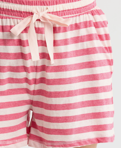 Nueva Moda, Pijamas de Algodón de Manga Corta para Mujer, Color Personalizado, Rayas, <span class=keywords><strong>Dos</strong></span> Piezas, Ropa de Dormir para el Hogar, Conjuntos de Pijamas para Mujer - Product Image 4