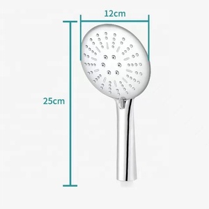 Pommeau de <span class=keywords><strong>douche</strong></span> en plastique entièrement chromé multi-fonctions portable 3 jets économie <span class=keywords><strong>d</strong></span>'<span class=keywords><strong>eau</strong></span> douchette 3 fonctions accessoires de salle de bain - Product Image 4